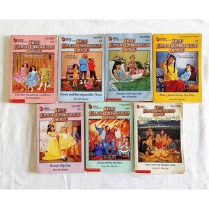Vintage The Baby-Sitters Club Paperback Book Lot of 7 Scholastic Ann Martin 90s